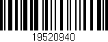 Código de barras (EAN, GTIN, SKU, ISBN): '19520940'