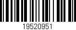 Código de barras (EAN, GTIN, SKU, ISBN): '19520951'