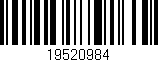 Código de barras (EAN, GTIN, SKU, ISBN): '19520984'