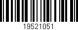 Código de barras (EAN, GTIN, SKU, ISBN): '19521051'