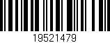 Código de barras (EAN, GTIN, SKU, ISBN): '19521479'