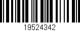 Código de barras (EAN, GTIN, SKU, ISBN): '19524342'