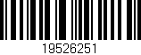 Código de barras (EAN, GTIN, SKU, ISBN): '19526251'
