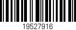 Código de barras (EAN, GTIN, SKU, ISBN): '19527916'