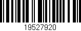 Código de barras (EAN, GTIN, SKU, ISBN): '19527920'