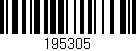 Código de barras (EAN, GTIN, SKU, ISBN): '195305'