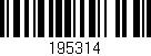 Código de barras (EAN, GTIN, SKU, ISBN): '195314'