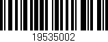 Código de barras (EAN, GTIN, SKU, ISBN): '19535002'