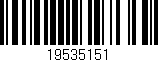 Código de barras (EAN, GTIN, SKU, ISBN): '19535151'