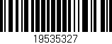 Código de barras (EAN, GTIN, SKU, ISBN): '19535327'