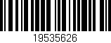 Código de barras (EAN, GTIN, SKU, ISBN): '19535626'