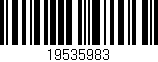 Código de barras (EAN, GTIN, SKU, ISBN): '19535983'