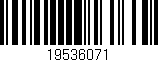 Código de barras (EAN, GTIN, SKU, ISBN): '19536071'