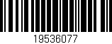 Código de barras (EAN, GTIN, SKU, ISBN): '19536077'