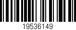 Código de barras (EAN, GTIN, SKU, ISBN): '19536149'