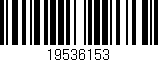 Código de barras (EAN, GTIN, SKU, ISBN): '19536153'