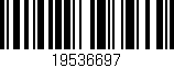 Código de barras (EAN, GTIN, SKU, ISBN): '19536697'