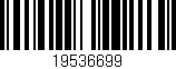 Código de barras (EAN, GTIN, SKU, ISBN): '19536699'