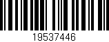 Código de barras (EAN, GTIN, SKU, ISBN): '19537446'