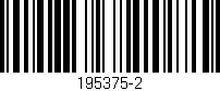 Código de barras (EAN, GTIN, SKU, ISBN): '195375-2'