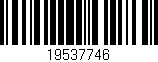 Código de barras (EAN, GTIN, SKU, ISBN): '19537746'