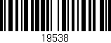 Código de barras (EAN, GTIN, SKU, ISBN): '19538'