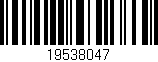 Código de barras (EAN, GTIN, SKU, ISBN): '19538047'