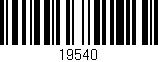 Código de barras (EAN, GTIN, SKU, ISBN): '19540'