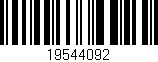 Código de barras (EAN, GTIN, SKU, ISBN): '19544092'