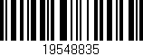Código de barras (EAN, GTIN, SKU, ISBN): '19548835'