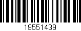 Código de barras (EAN, GTIN, SKU, ISBN): '19551439'