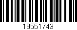 Código de barras (EAN, GTIN, SKU, ISBN): '19551743'
