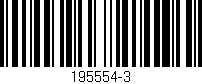 Código de barras (EAN, GTIN, SKU, ISBN): '195554-3'