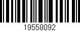 Código de barras (EAN, GTIN, SKU, ISBN): '19558092'