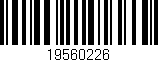 Código de barras (EAN, GTIN, SKU, ISBN): '19560226'