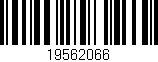 Código de barras (EAN, GTIN, SKU, ISBN): '19562066'