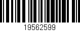 Código de barras (EAN, GTIN, SKU, ISBN): '19562599'