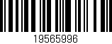 Código de barras (EAN, GTIN, SKU, ISBN): '19565996'