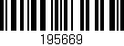 Código de barras (EAN, GTIN, SKU, ISBN): '195669'