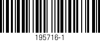 Código de barras (EAN, GTIN, SKU, ISBN): '195716-1'
