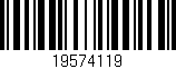 Código de barras (EAN, GTIN, SKU, ISBN): '19574119'