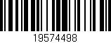 Código de barras (EAN, GTIN, SKU, ISBN): '19574498'