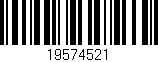 Código de barras (EAN, GTIN, SKU, ISBN): '19574521'