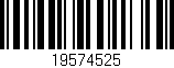Código de barras (EAN, GTIN, SKU, ISBN): '19574525'