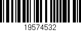 Código de barras (EAN, GTIN, SKU, ISBN): '19574532'