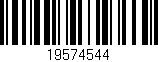 Código de barras (EAN, GTIN, SKU, ISBN): '19574544'