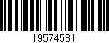 Código de barras (EAN, GTIN, SKU, ISBN): '19574581'