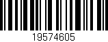 Código de barras (EAN, GTIN, SKU, ISBN): '19574605'