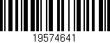 Código de barras (EAN, GTIN, SKU, ISBN): '19574641'