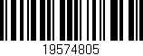 Código de barras (EAN, GTIN, SKU, ISBN): '19574805'